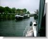 Our first ever lock- And out comes quite a small barge as it happensClick for a larger image