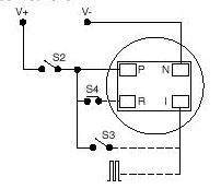 The wiring diagram Pretty simple really Omit S4 if you never need to reset the hours